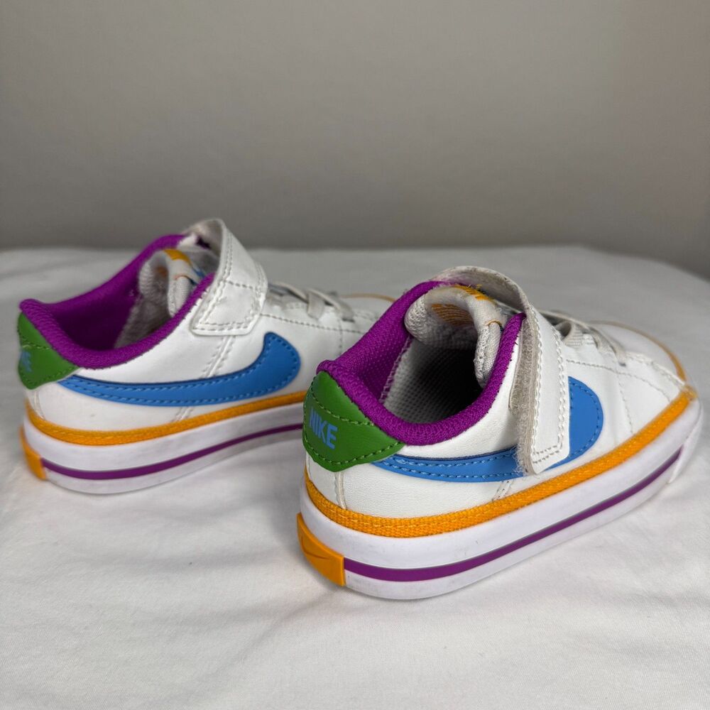 Nike Court Legacy Baby/Toddler Shoes Color: Summit White Blue - Picture 2 of 9